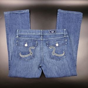 Rock & Republic Kurt Black Rhinestone Pocket Jeans